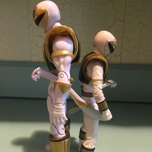 Hasbro power rangers white ranger 2 figures